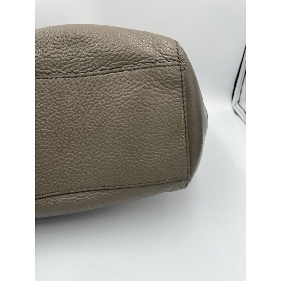 Fossil Women's TAUPE Leather Tote Mimi Handbag Chain Leather Handle Shoulder Bag - Picture 8 of 16